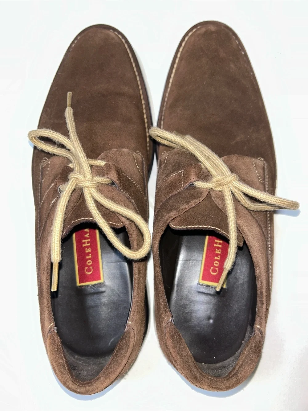 NWOB Cole Haan Brown Suede Chukka Boots with Tan Laces
